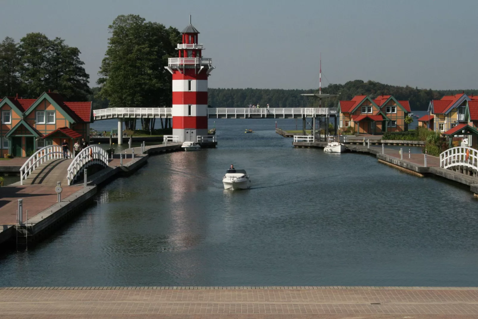 Hafendorf Rheinsberg 2-Gebieden zomer 1km