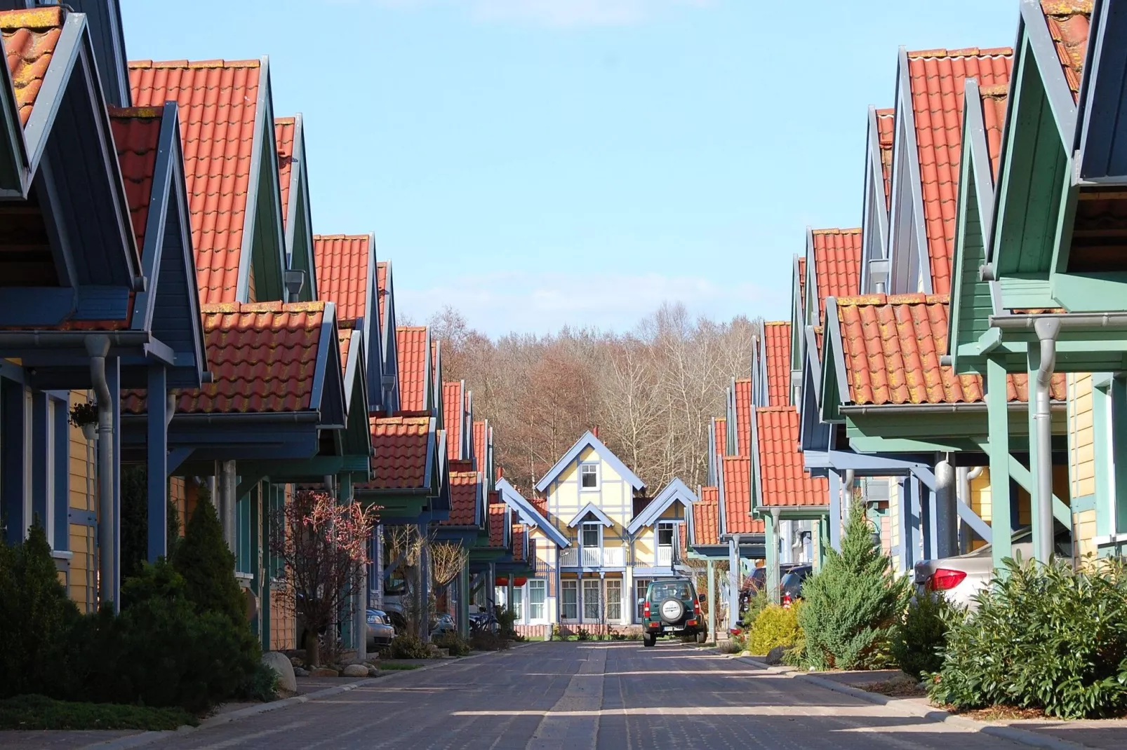 Hafendorf Rheinsberg 2-Gebieden zomer 1km