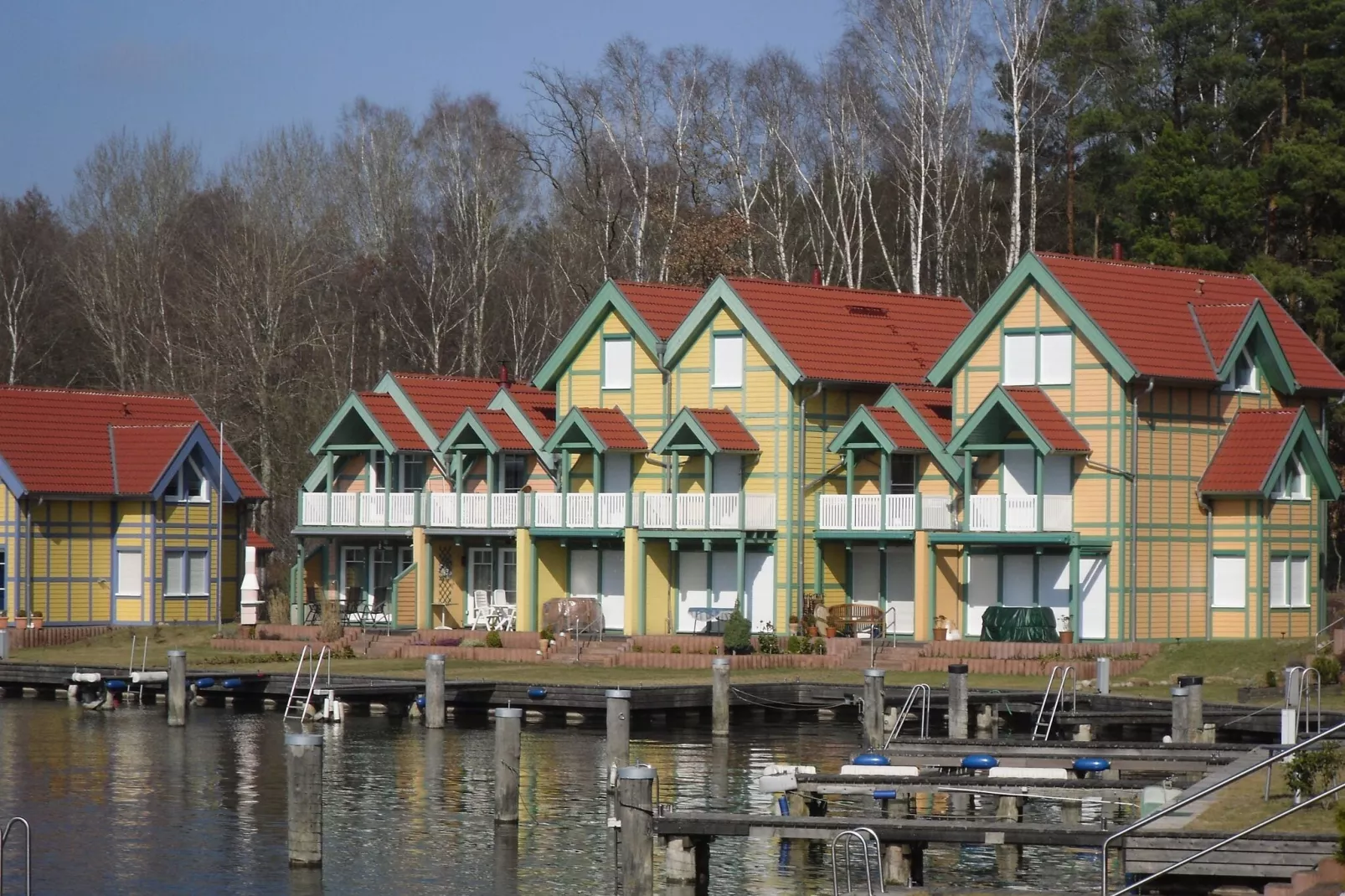 Hafendorf Rheinsberg 2-Gebieden zomer 1km