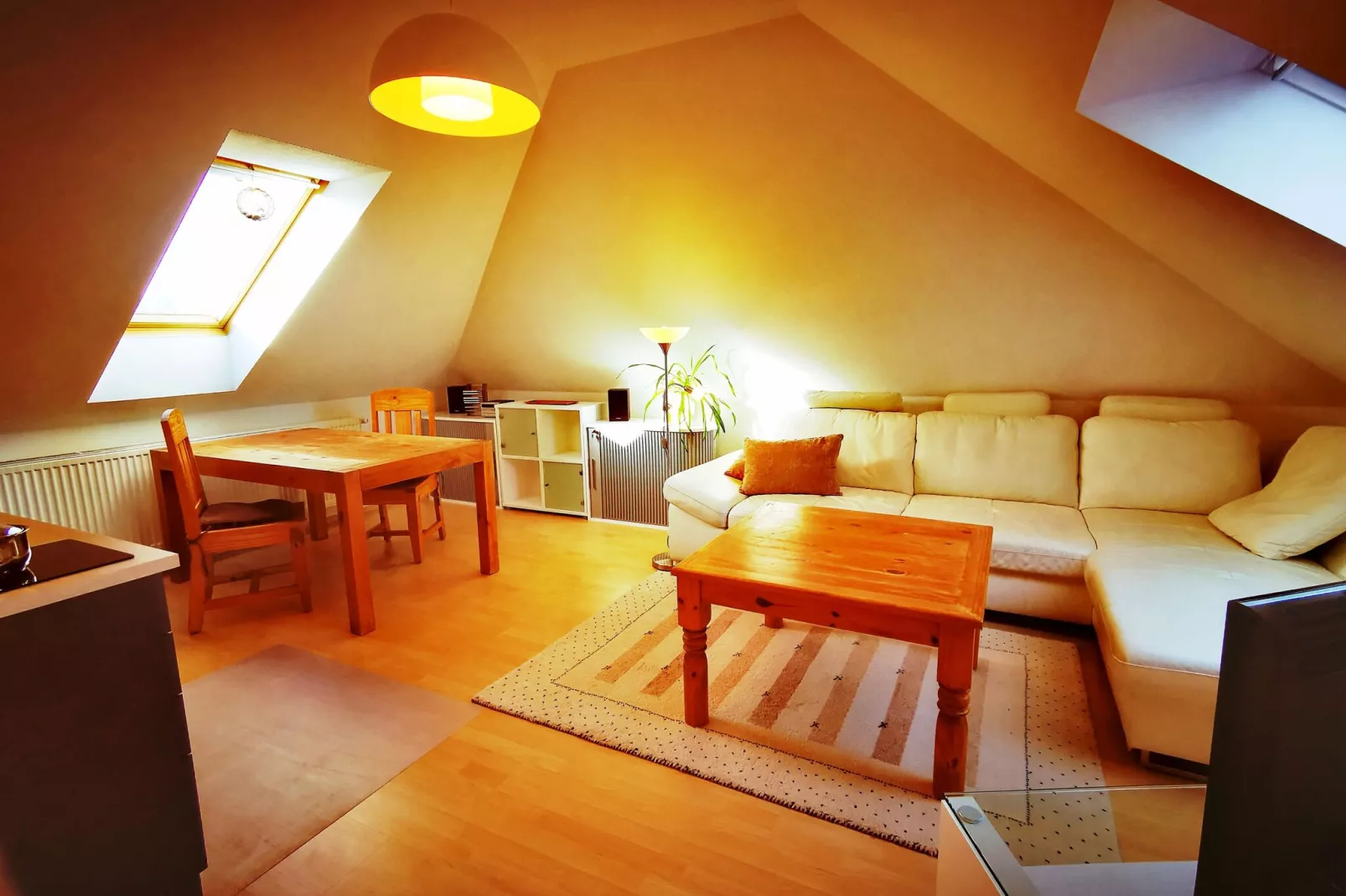 Ferienwohnung Rügenblick-Woonkamer