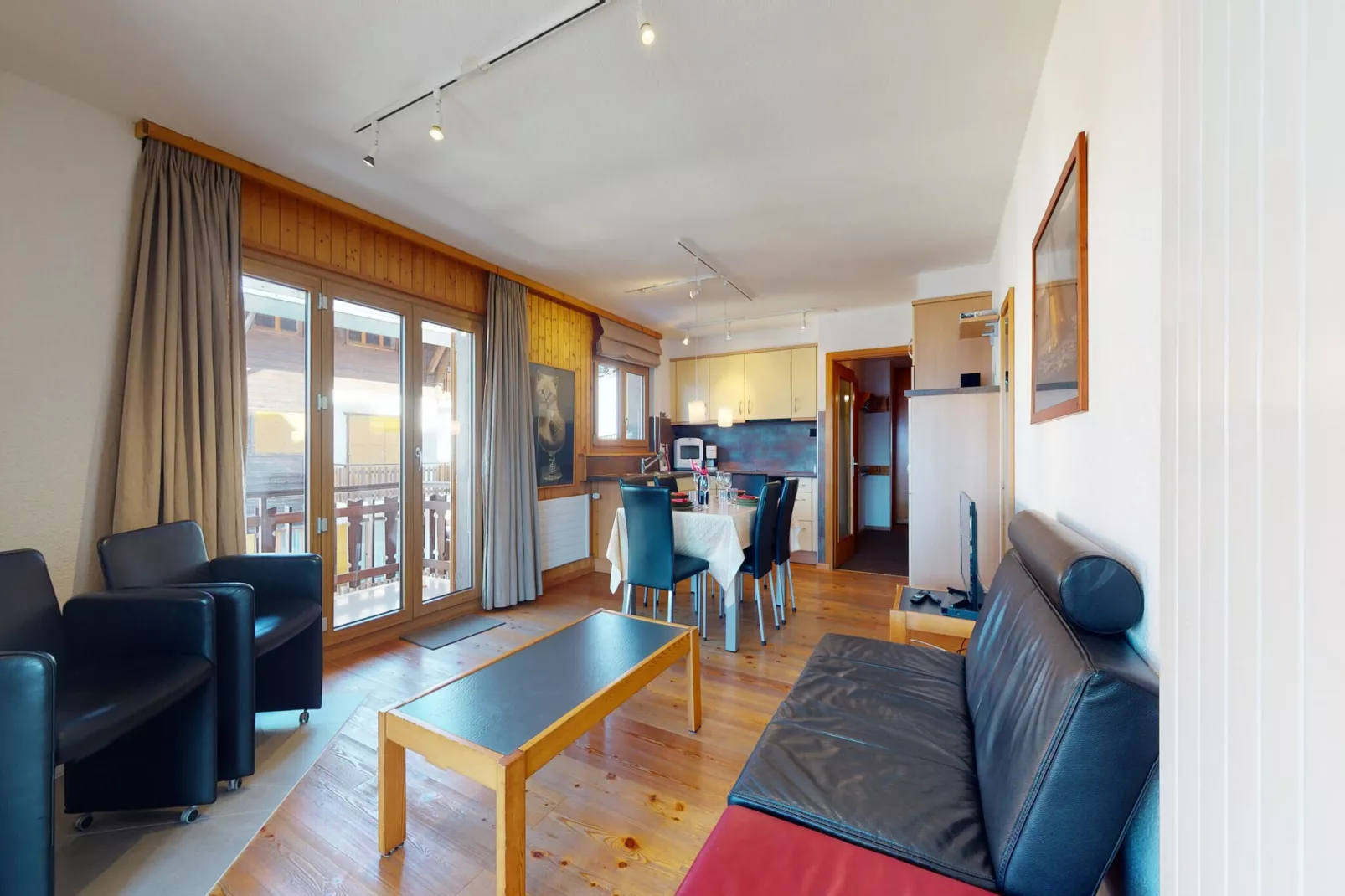 Greppons O 020 - MOUNTAIN apartment 5 pers-Woonkamer