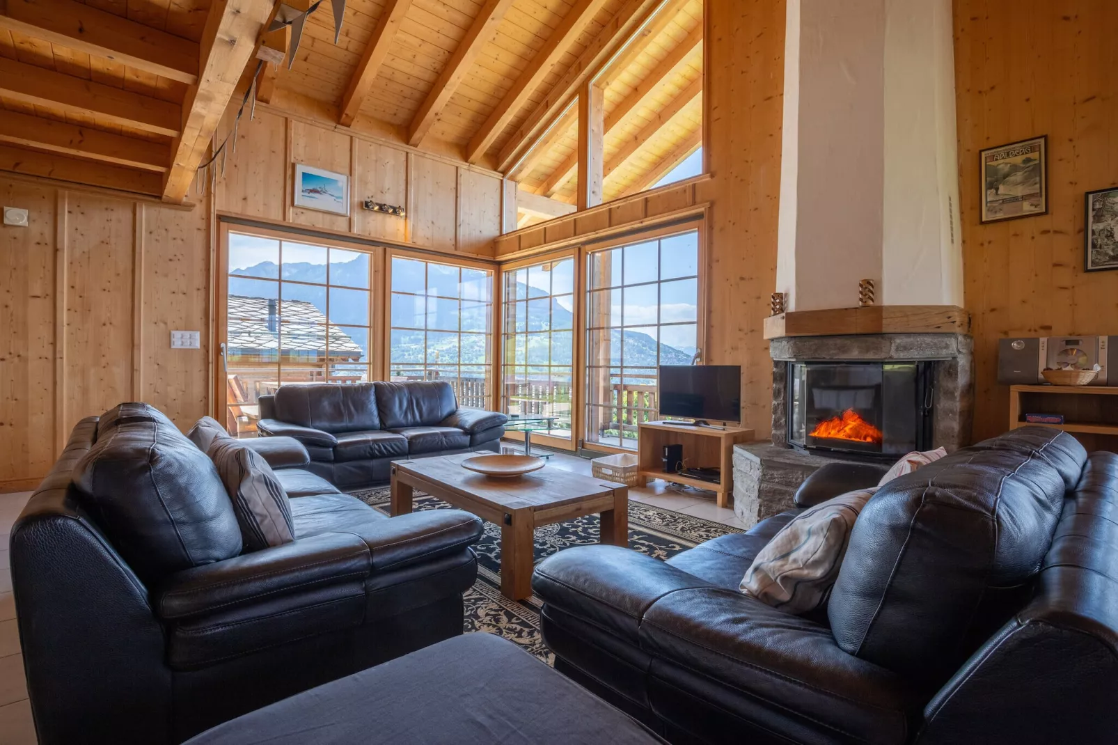 Christoph STANDING & CALM chalet 10 pers-Woonkamer