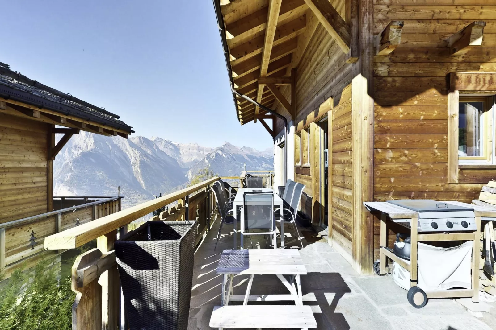 Appaloosa - FABULOUS & LUXE chalet 12 pers-Terrasbalkon