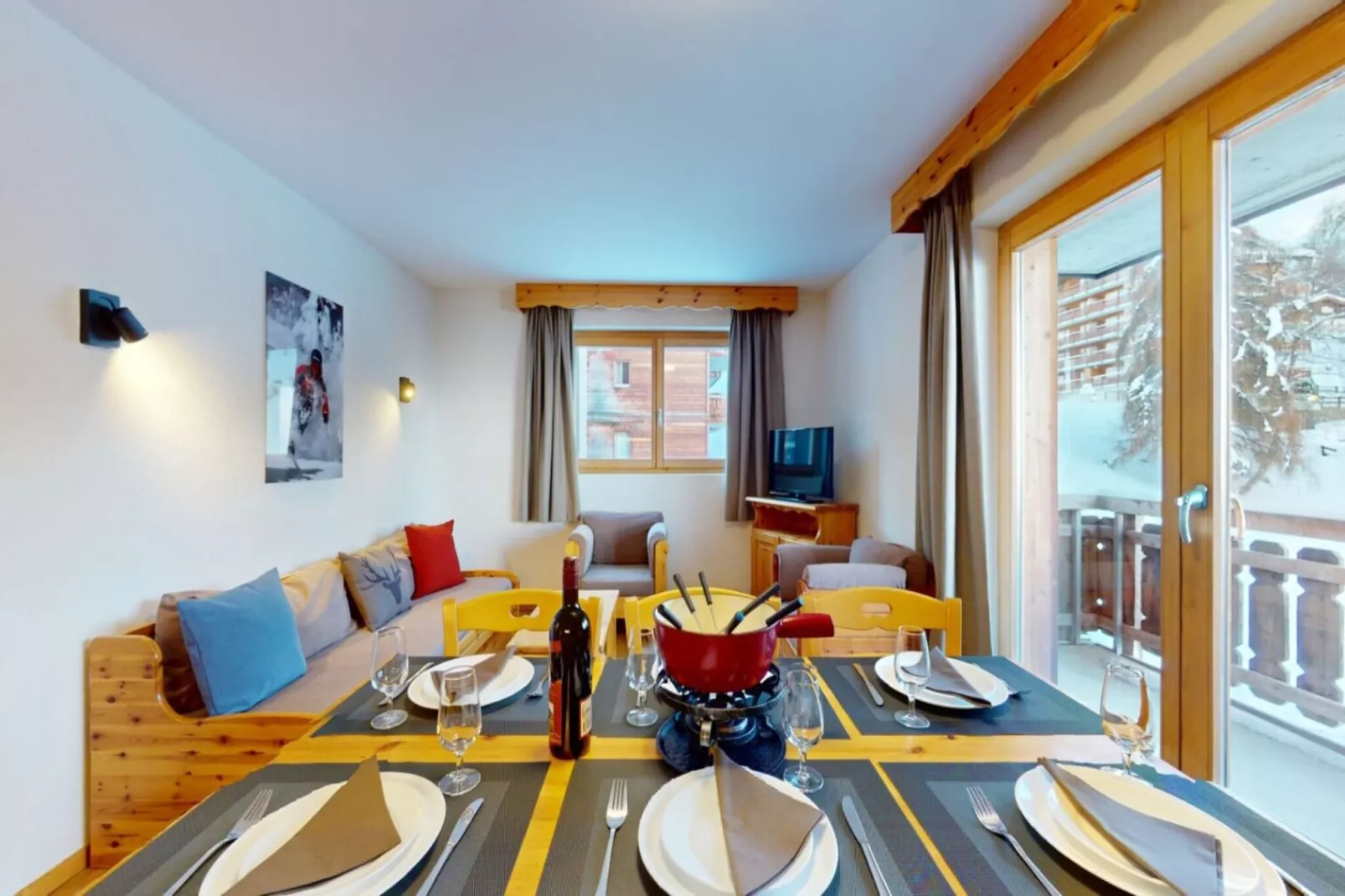 Pracondu 1 305 - OUTDOOR & FUN apartment 6 pers-Woonkamer