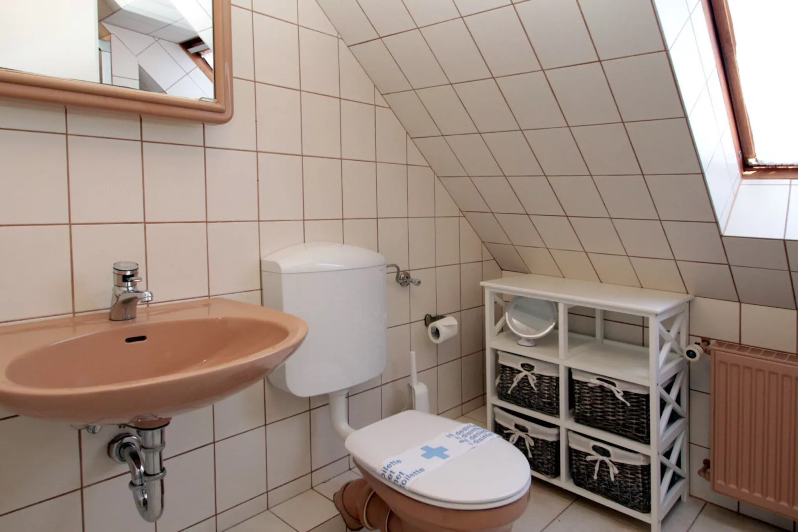 Ferienwohnung in Berumbur-Badkamer