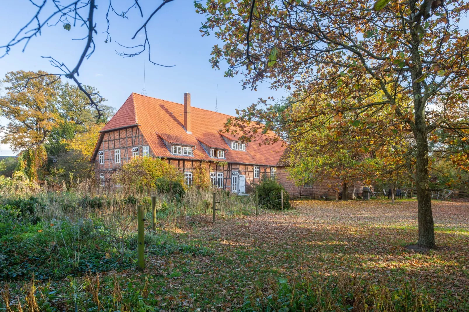 Biobauernhof-Buitenkant zomer