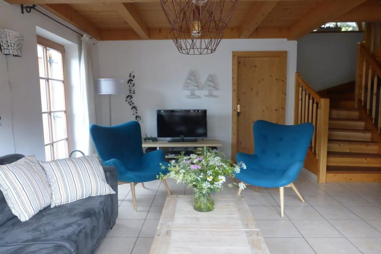 Chalets Om Utens-Woonkamer