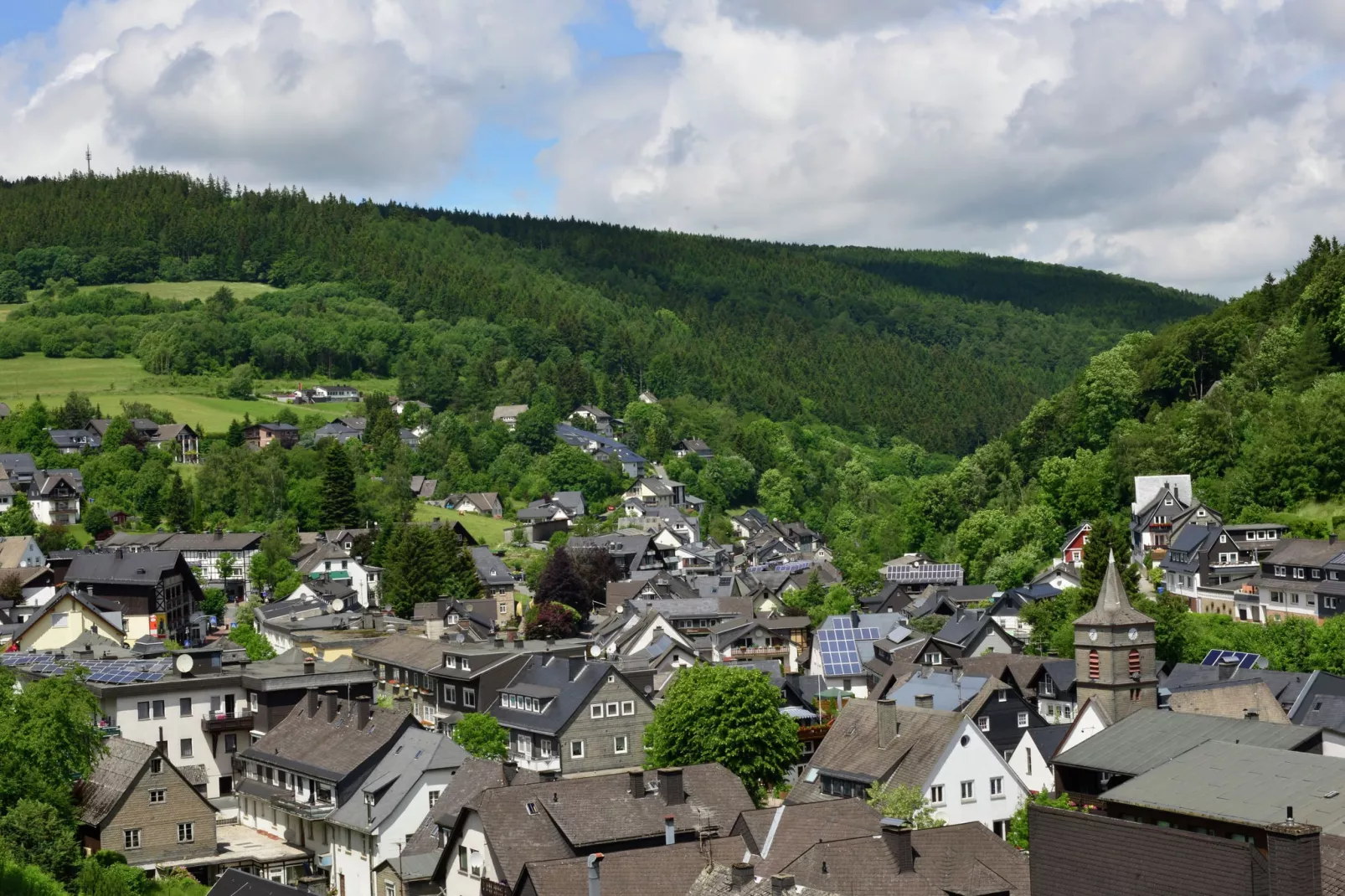 Willingen-Gebieden zomer 1km