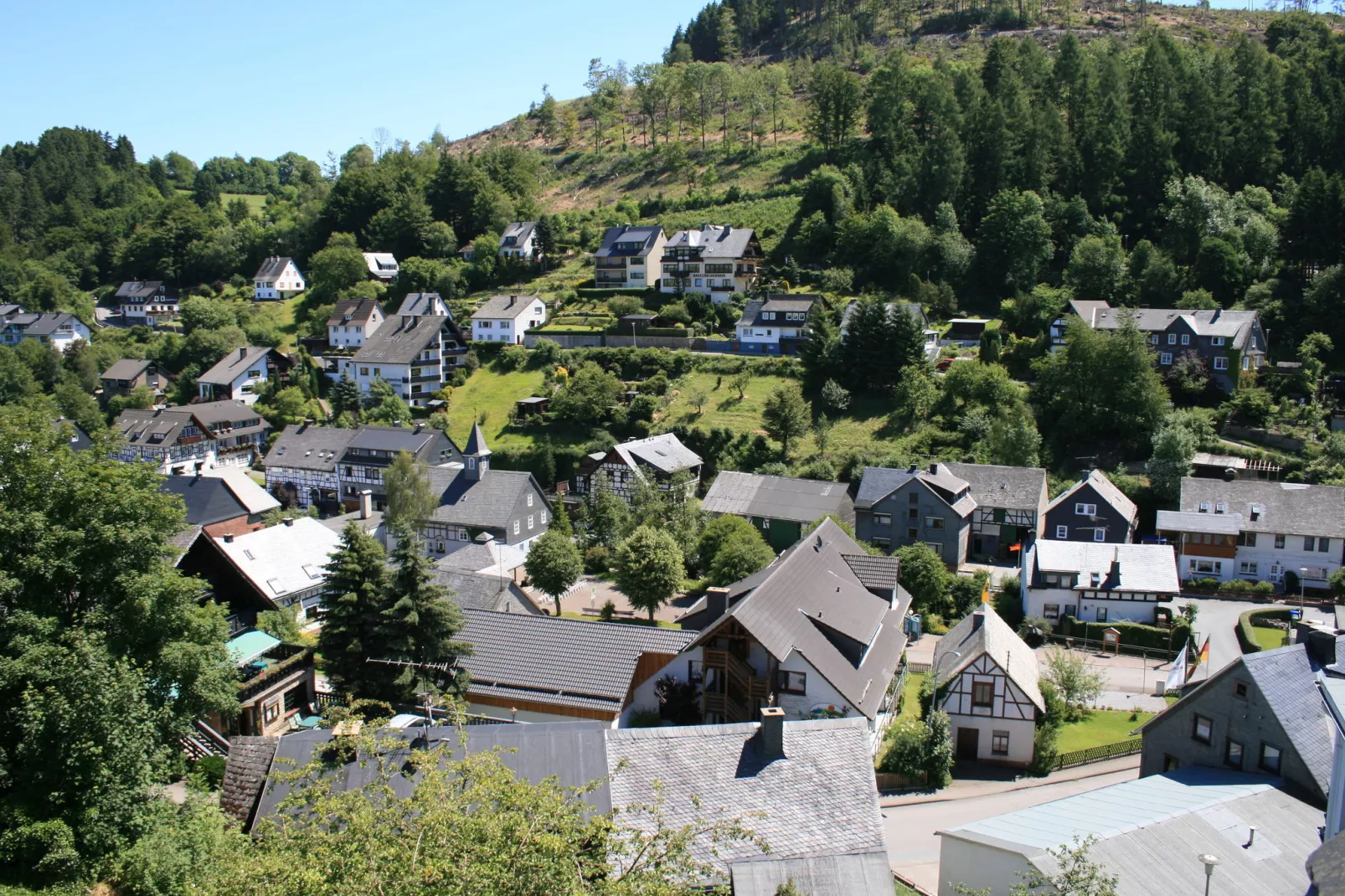 Am Iberg-Gebieden zomer 1km