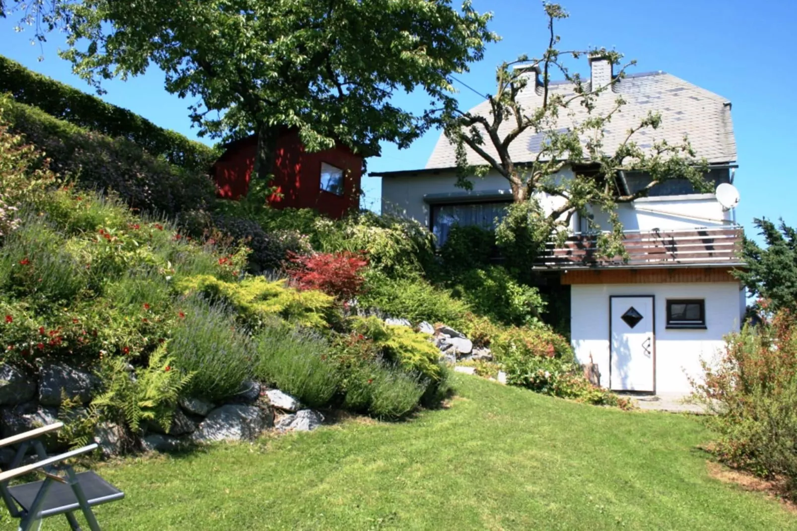 Haus am Iberg-Tuinen zomer