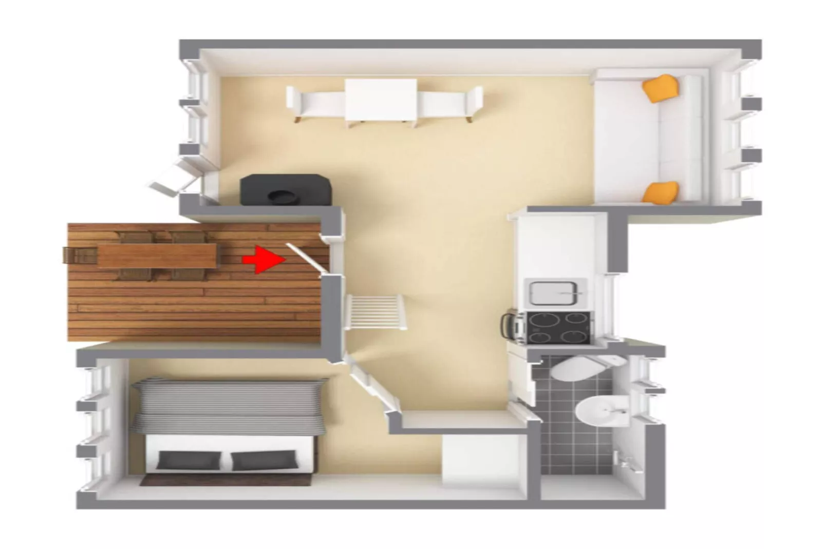 Oksohytte Til 2 Personer-Uitzicht