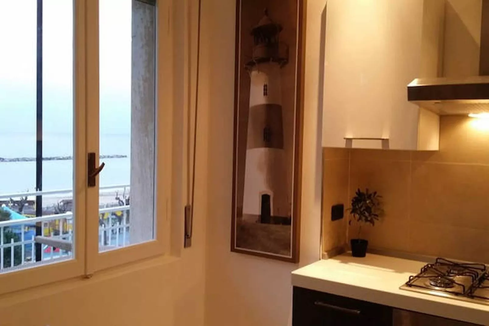 Taggia Bilo  · 1 BR with a sea view terrace-Keuken