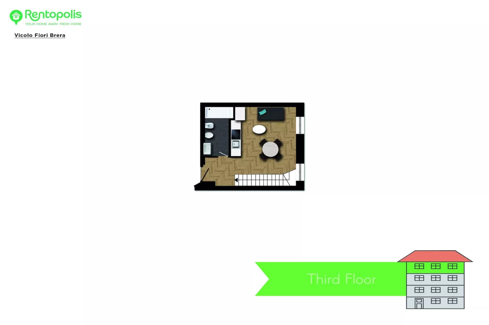 CENTRO Vicolo Fiori - Modern split-level apartment-Niet-getagd
