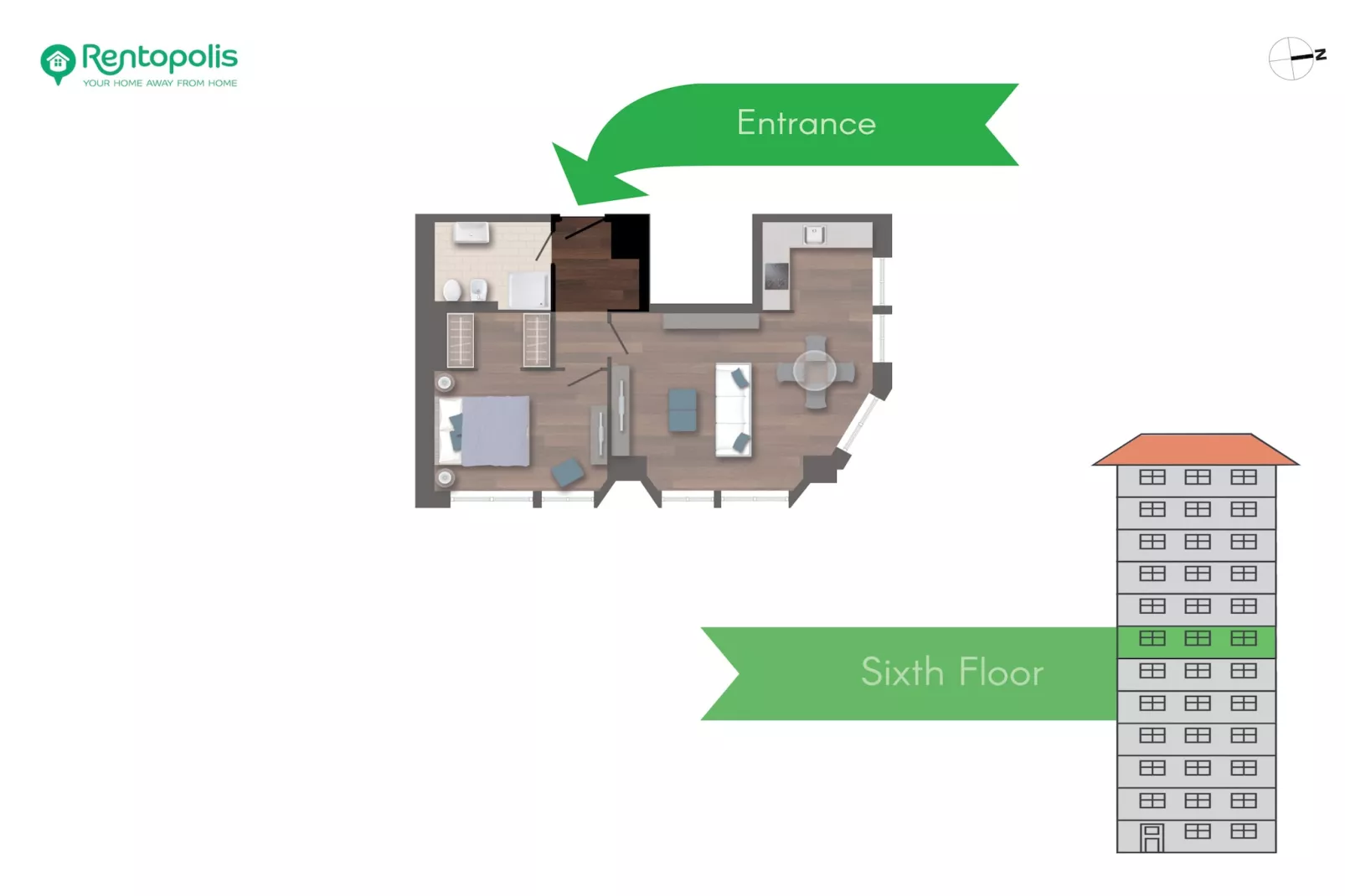 CENTRO San Babila  - Central Tower apartment w/ter-Niet-getagd