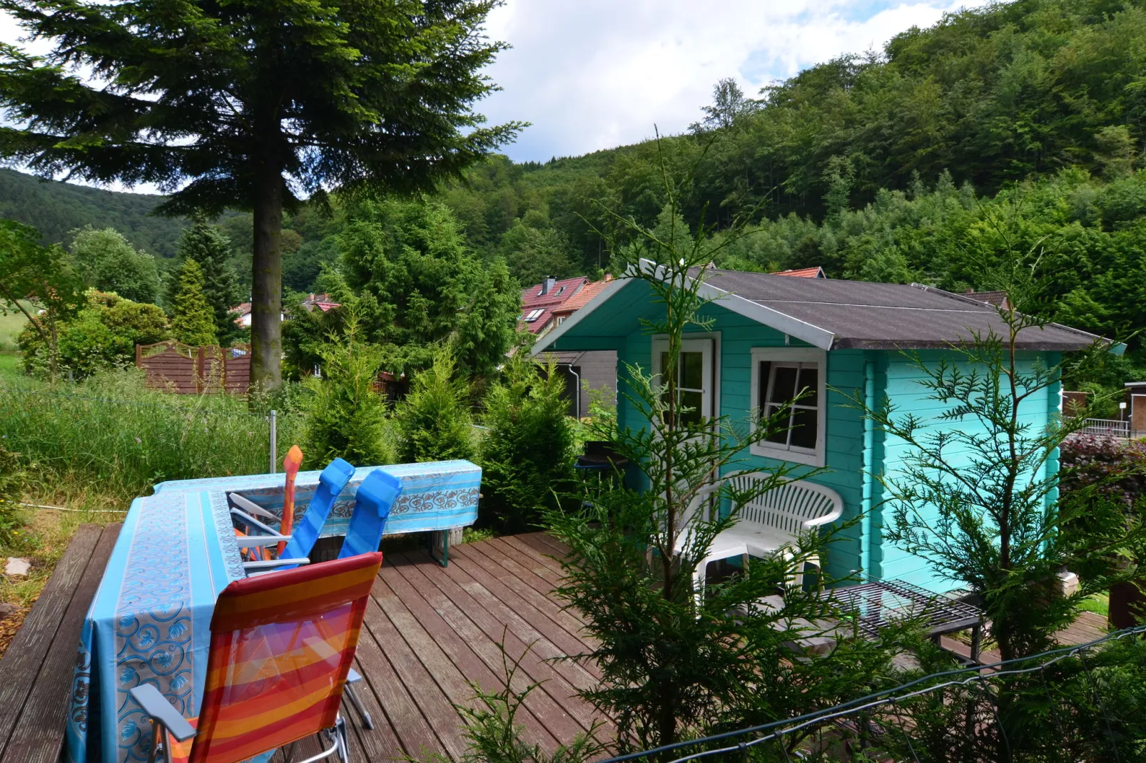 Am Bergflüsschen-Tuinen zomer