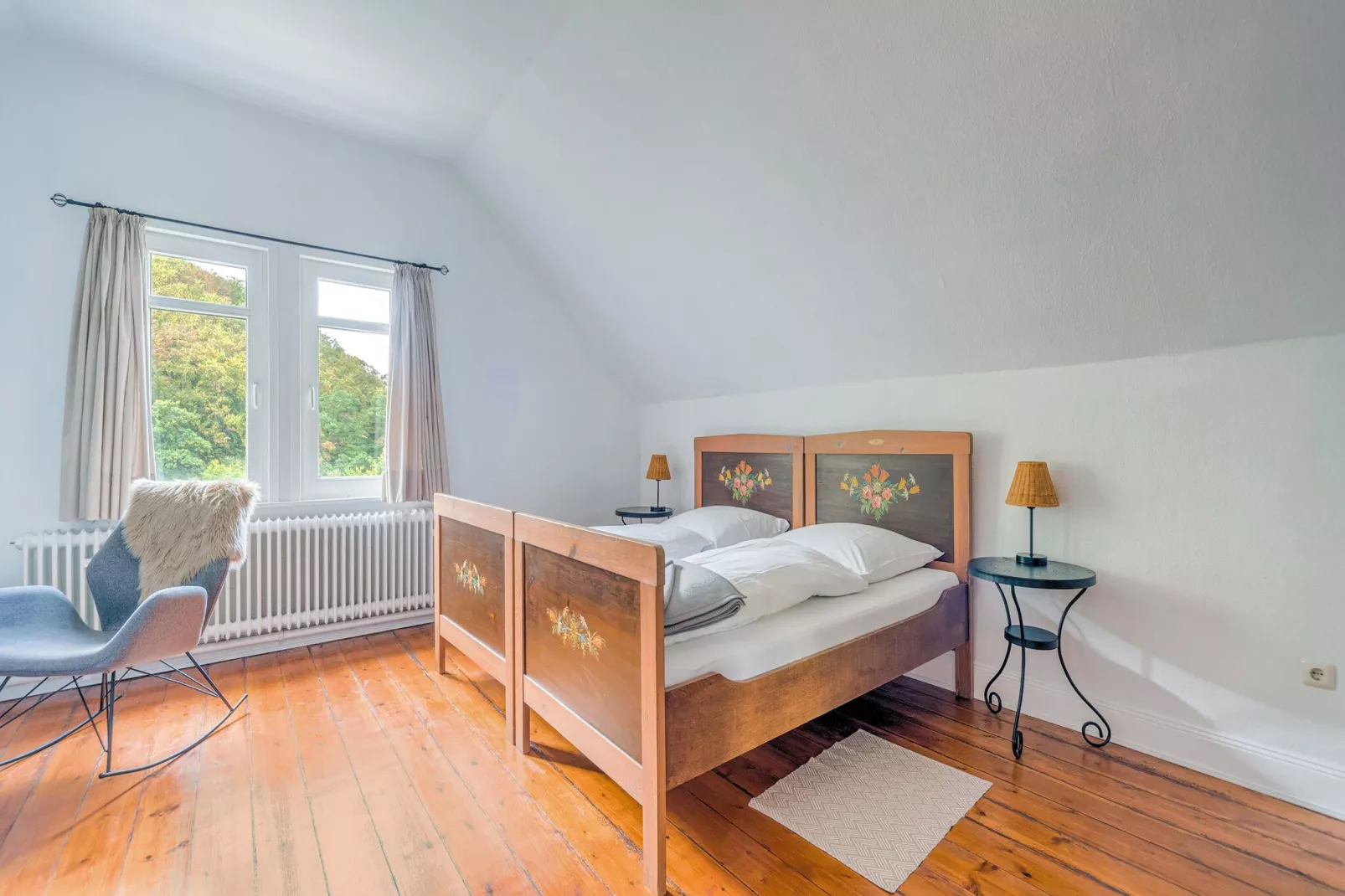 Historisches Waldhaus-Slaapkamer