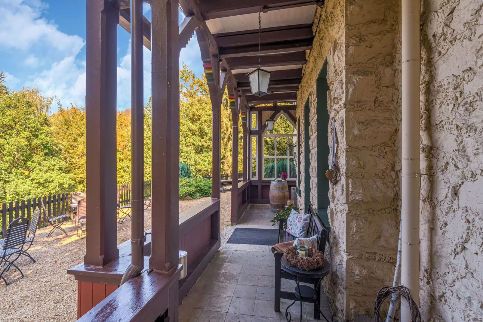 Historisches Waldhaus-Terrasbalkon