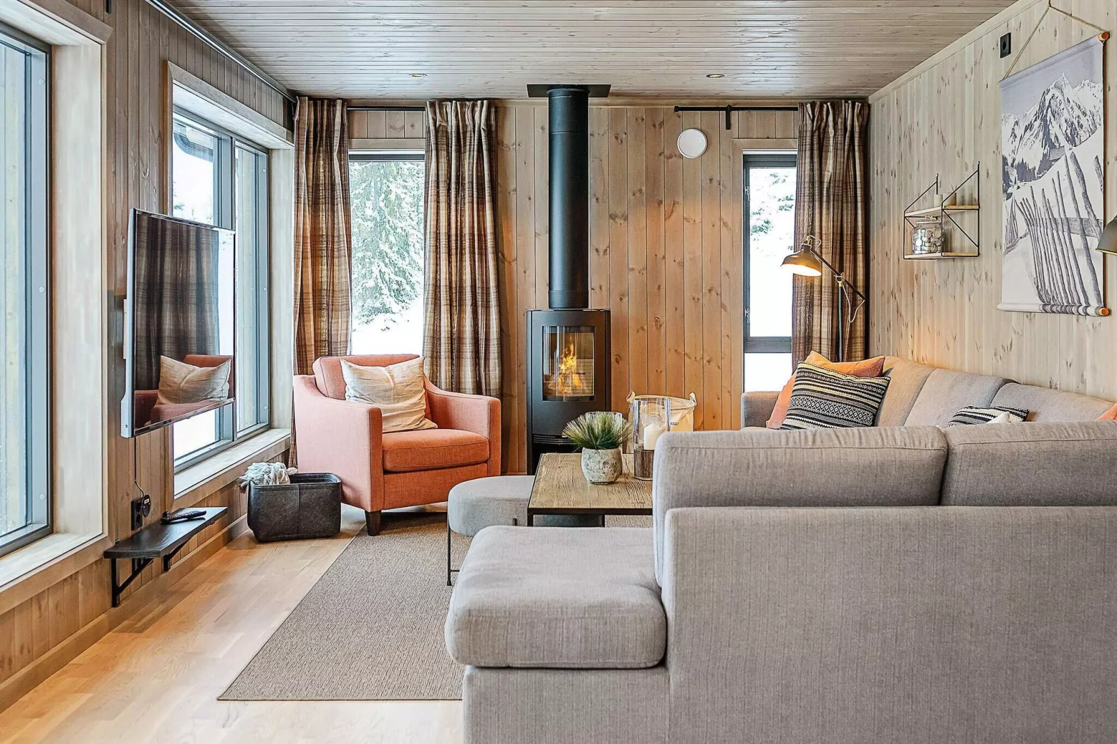 Stijlvolle Cabin Retreat in Varden-By Traum-Binnen