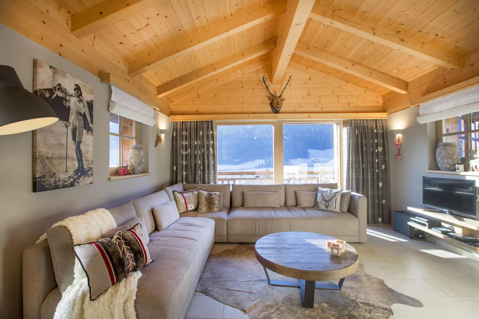 Schöneben  Chalet Bergkristall-Woonkamer