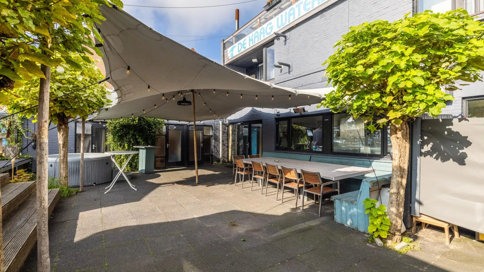 De Kaag Watersport Groepsaccommodatie - 80 pers-Tuinen zomer