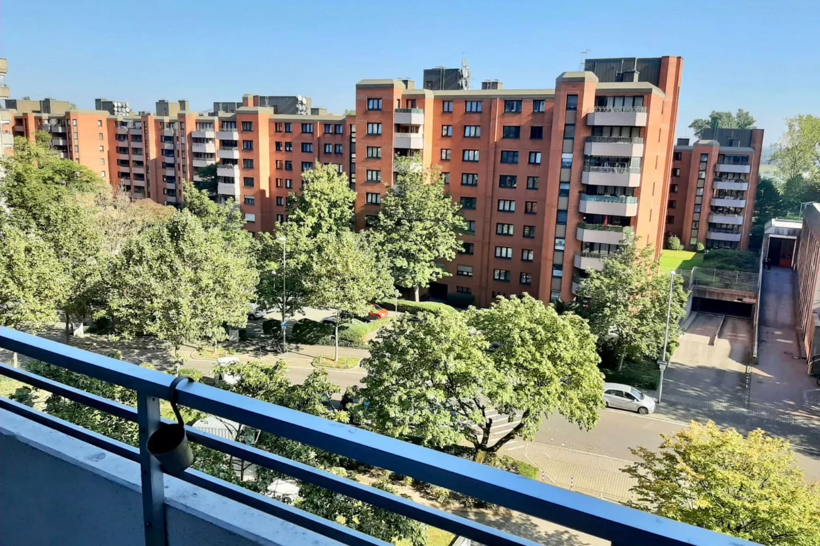 Ferienwohnung Messe Neuss Rheinpark-Center-Uitzicht zomer