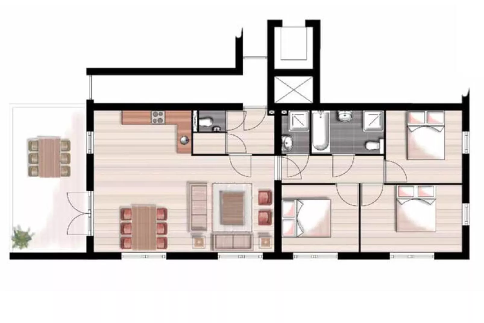 Wittensee Comfort, Eifeler Tor-Plattegrond