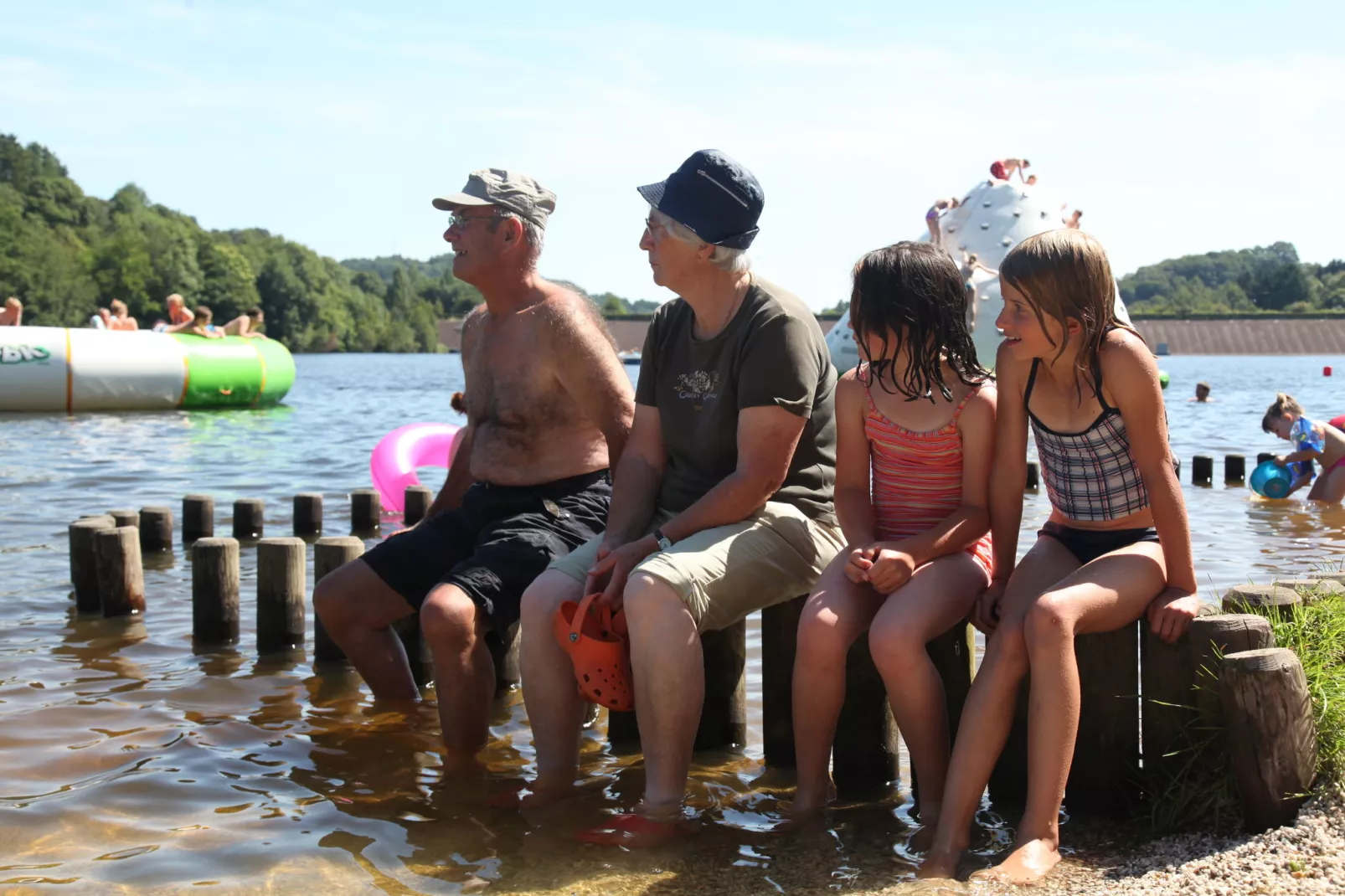 Eifelpark Kronenburger See 2-Gebieden zomer 1km