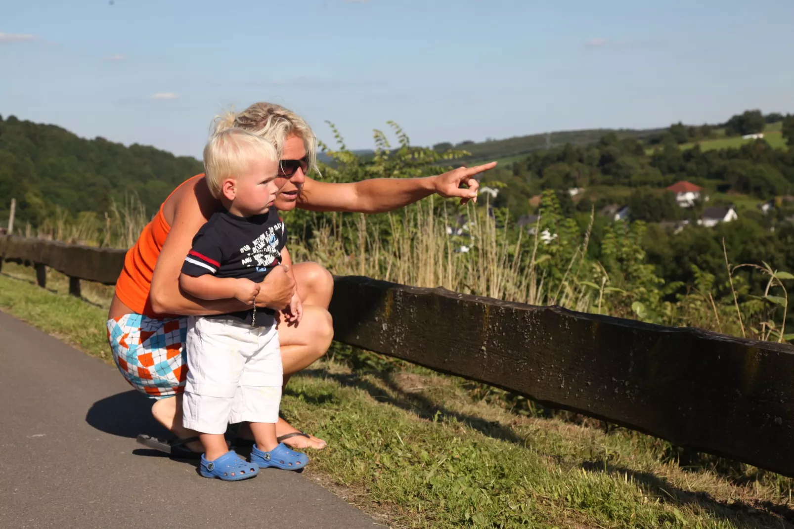 Eifelpark Kronenburger See 2-Gebieden zomer 1km