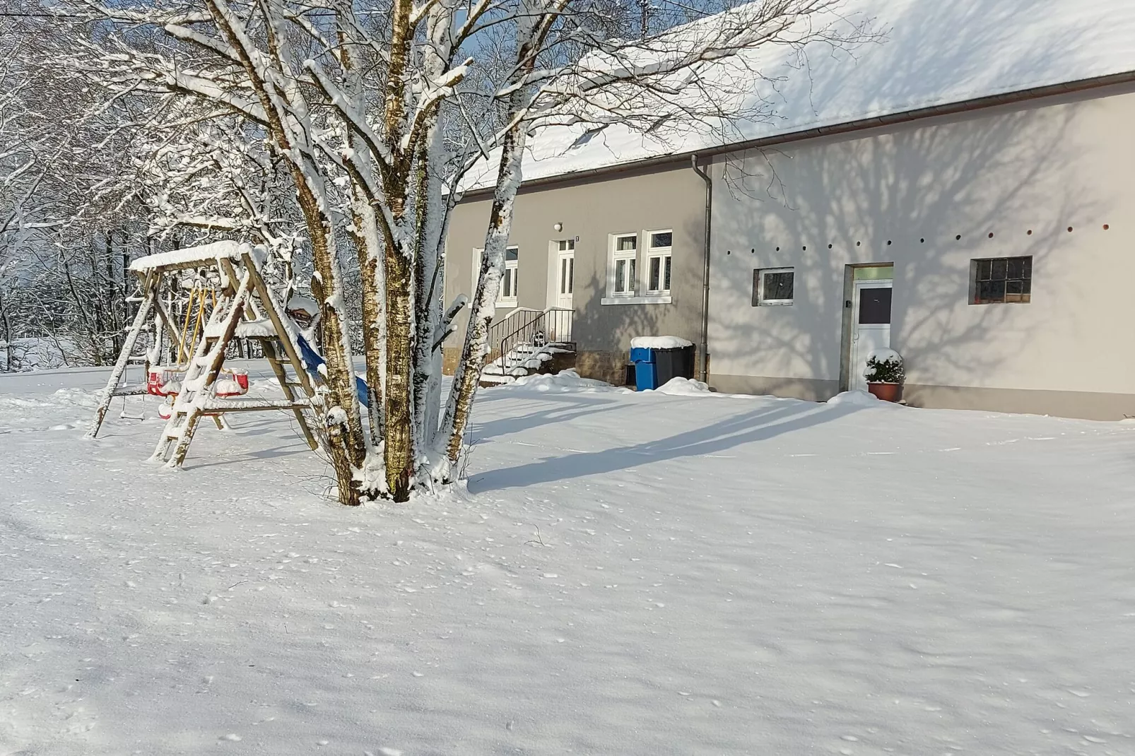 Ferienhaus Waldblick-Exterieur winter