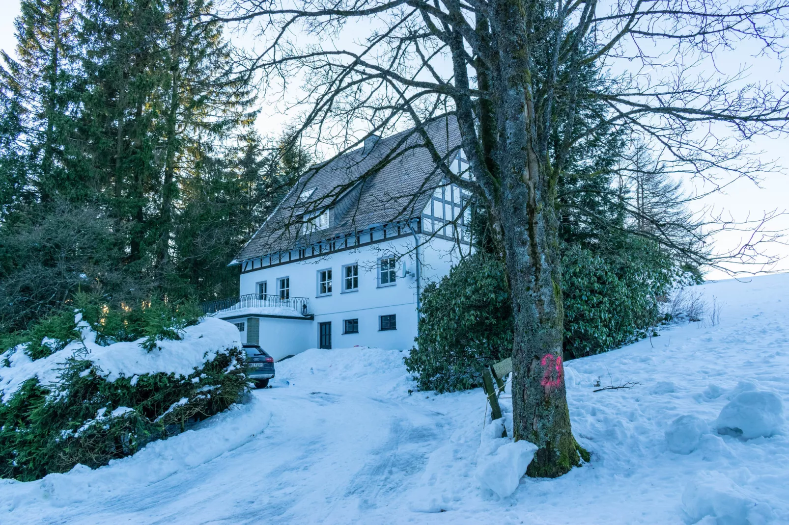 Idyllisch vakantiehuis bij het skigebied-Tuin winter
