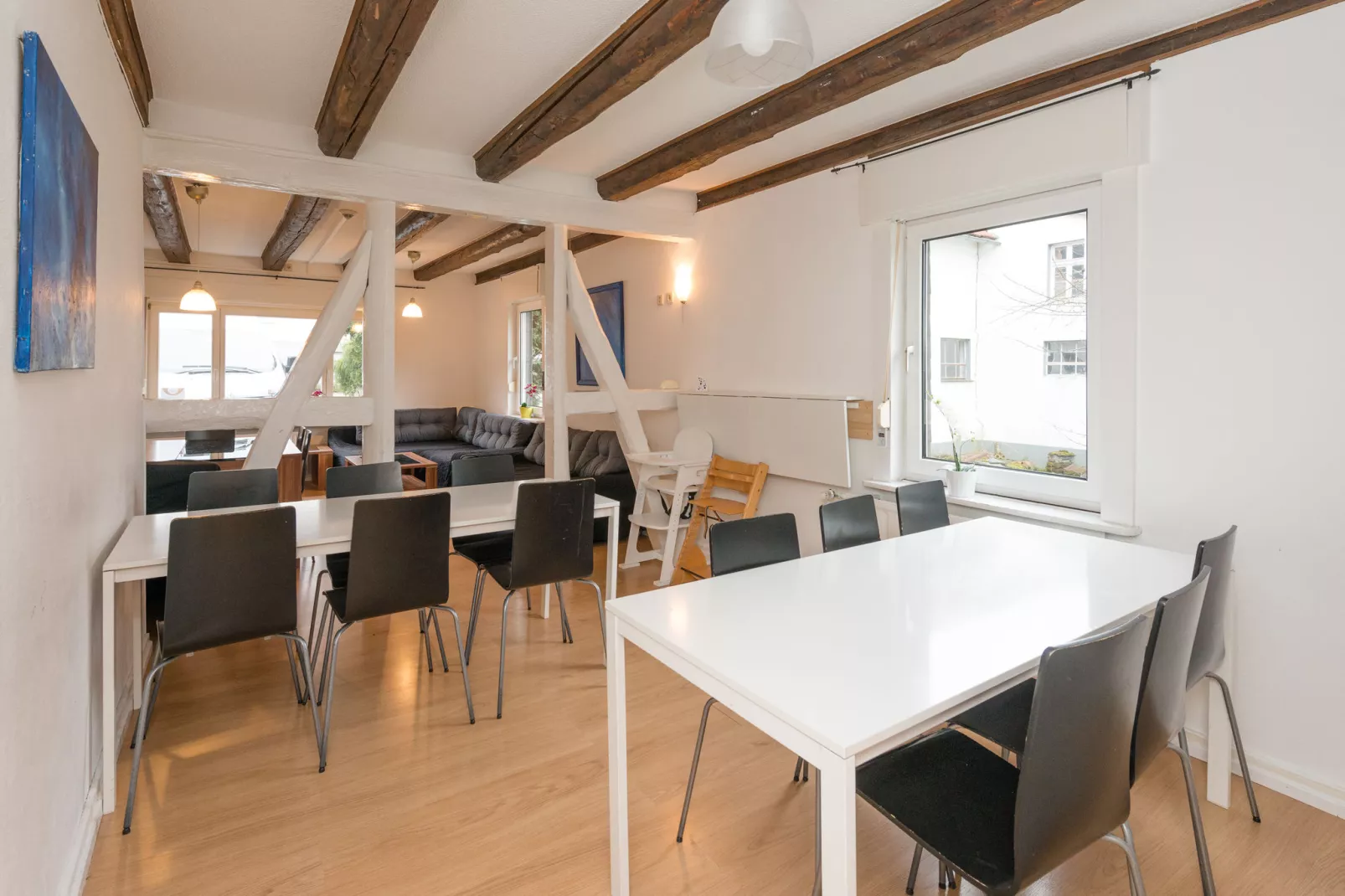 Gruppenhaus am Bach-Eetkamer