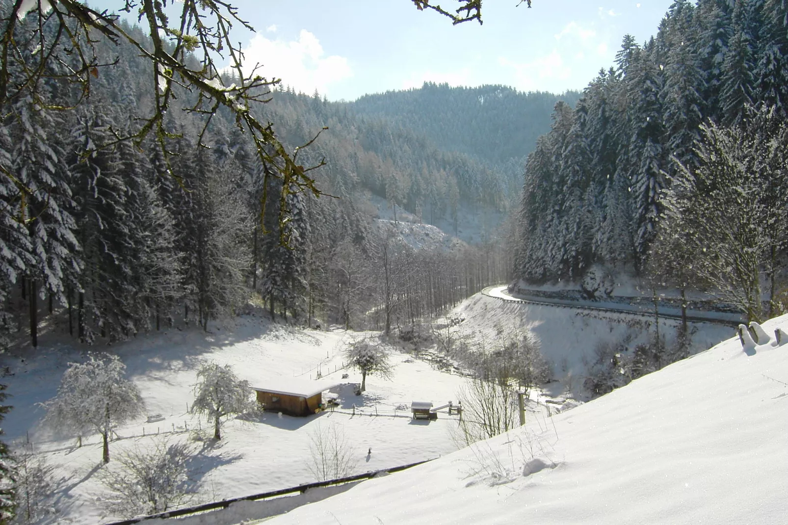 Landhaus Bächle-Uitzicht winter