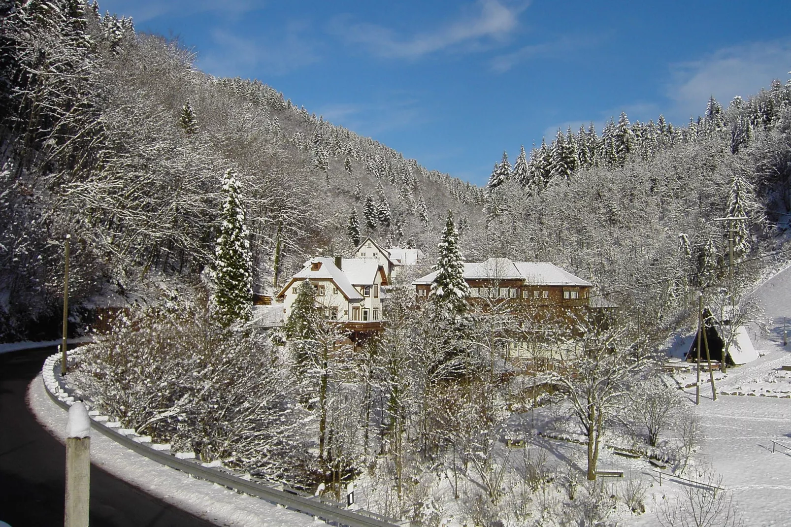 Landhaus Bächle-Uitzicht winter