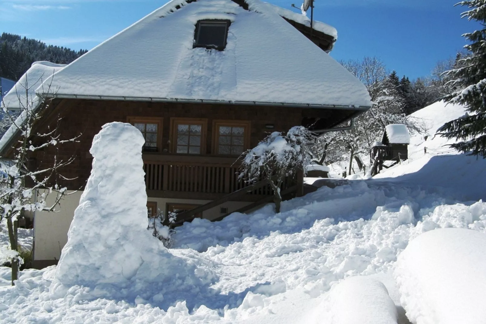 Hexenhaus-Exterieur winter