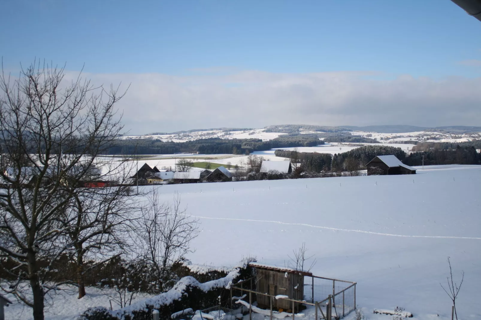 Oberer Bayerischer Wald-Uitzicht winter