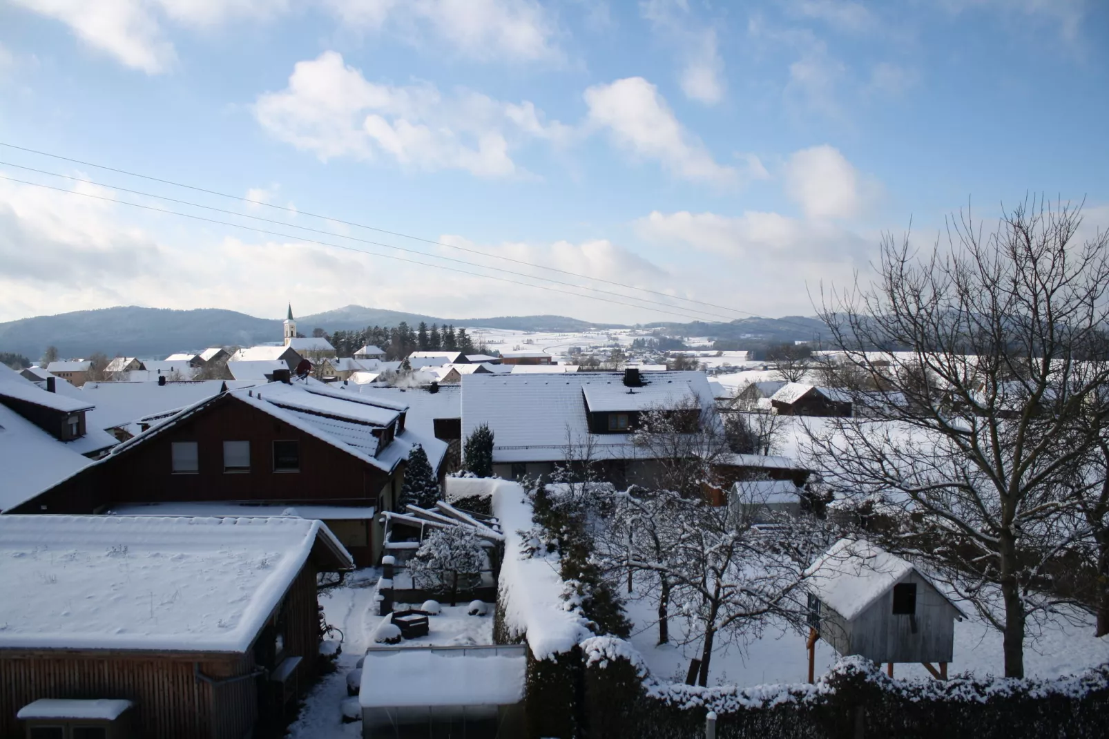 Oberer Bayerischer Wald-Uitzicht winter