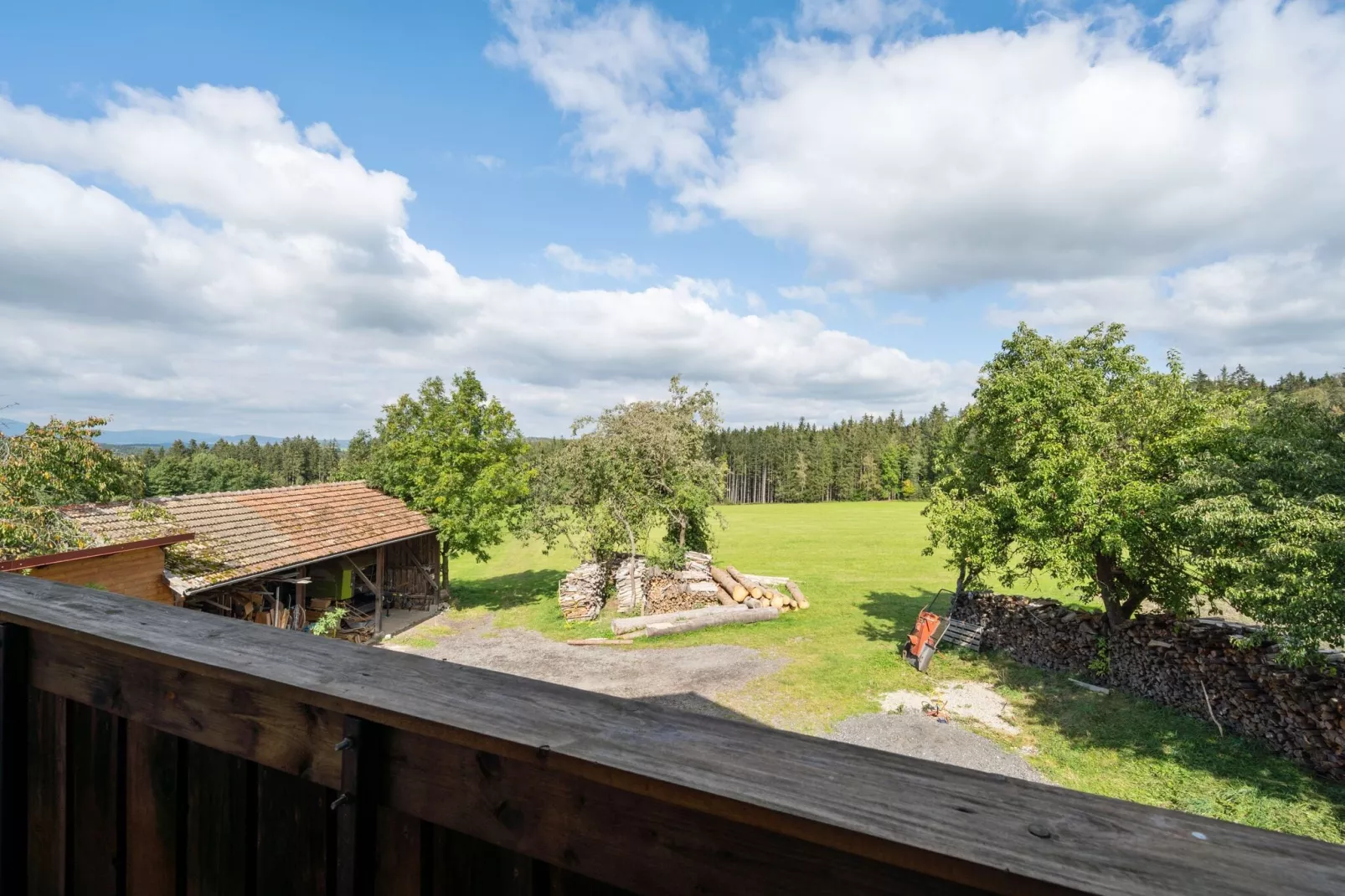 Urlaub auf dem Bauernhof-Uitzicht zomer