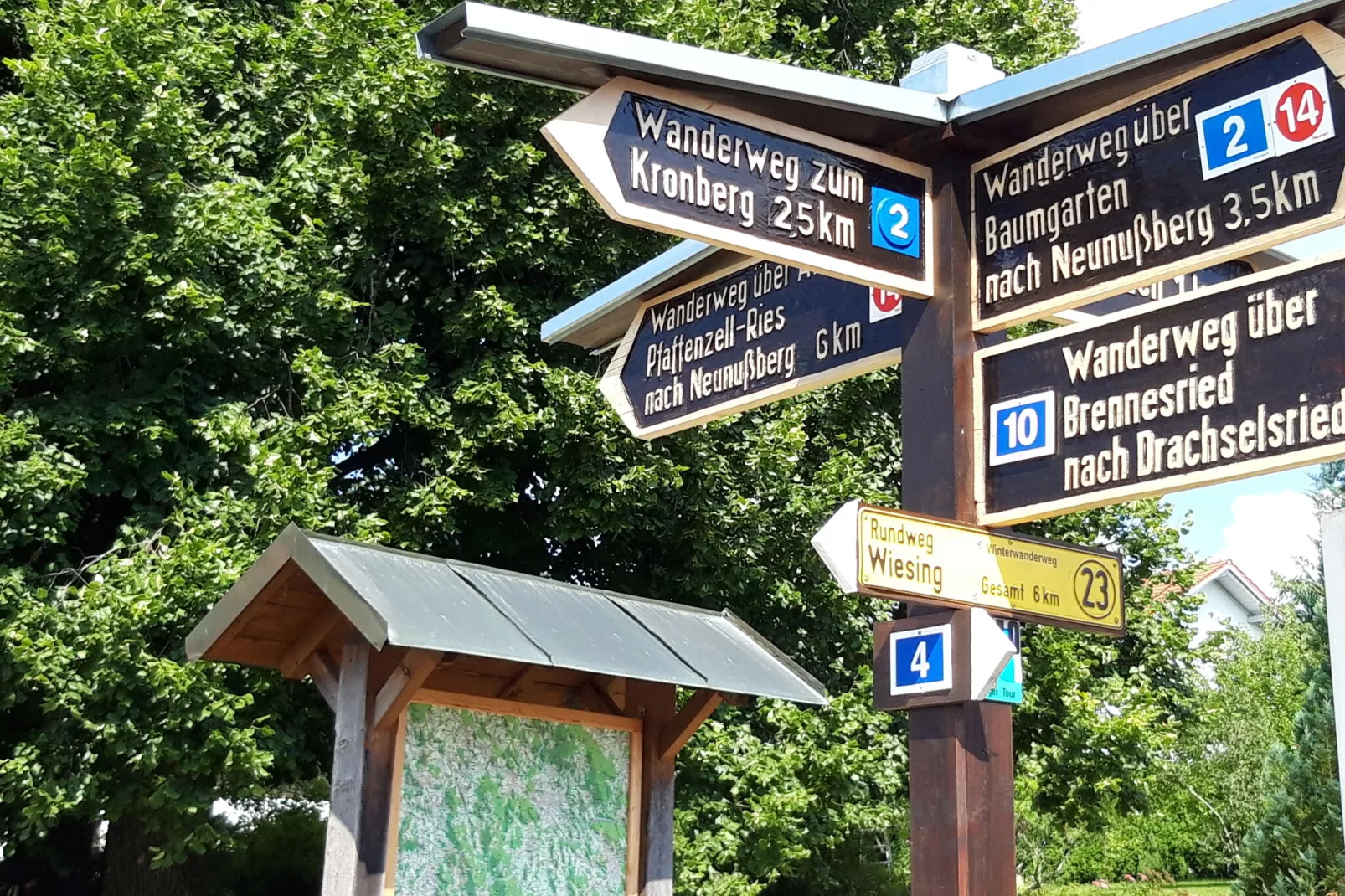 Lieblingsplatz-Gebieden zomer 1km