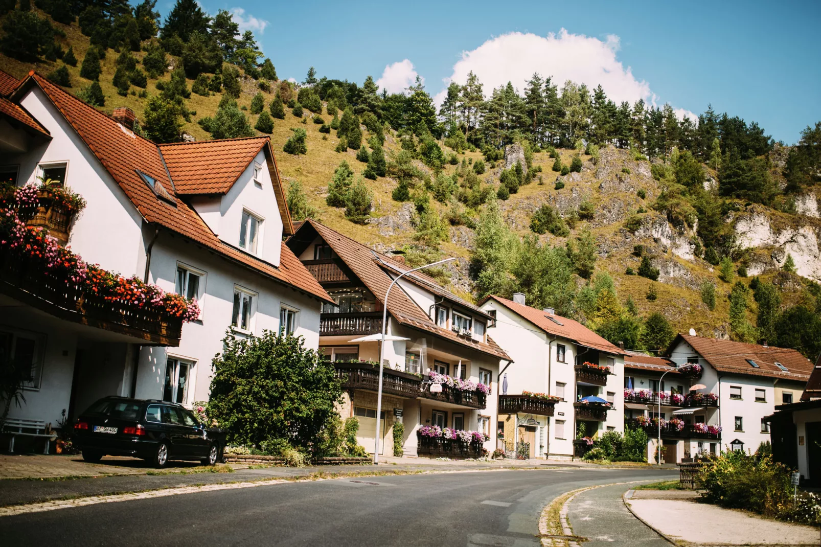 Fränkische Schweiz-Gebieden zomer 1km