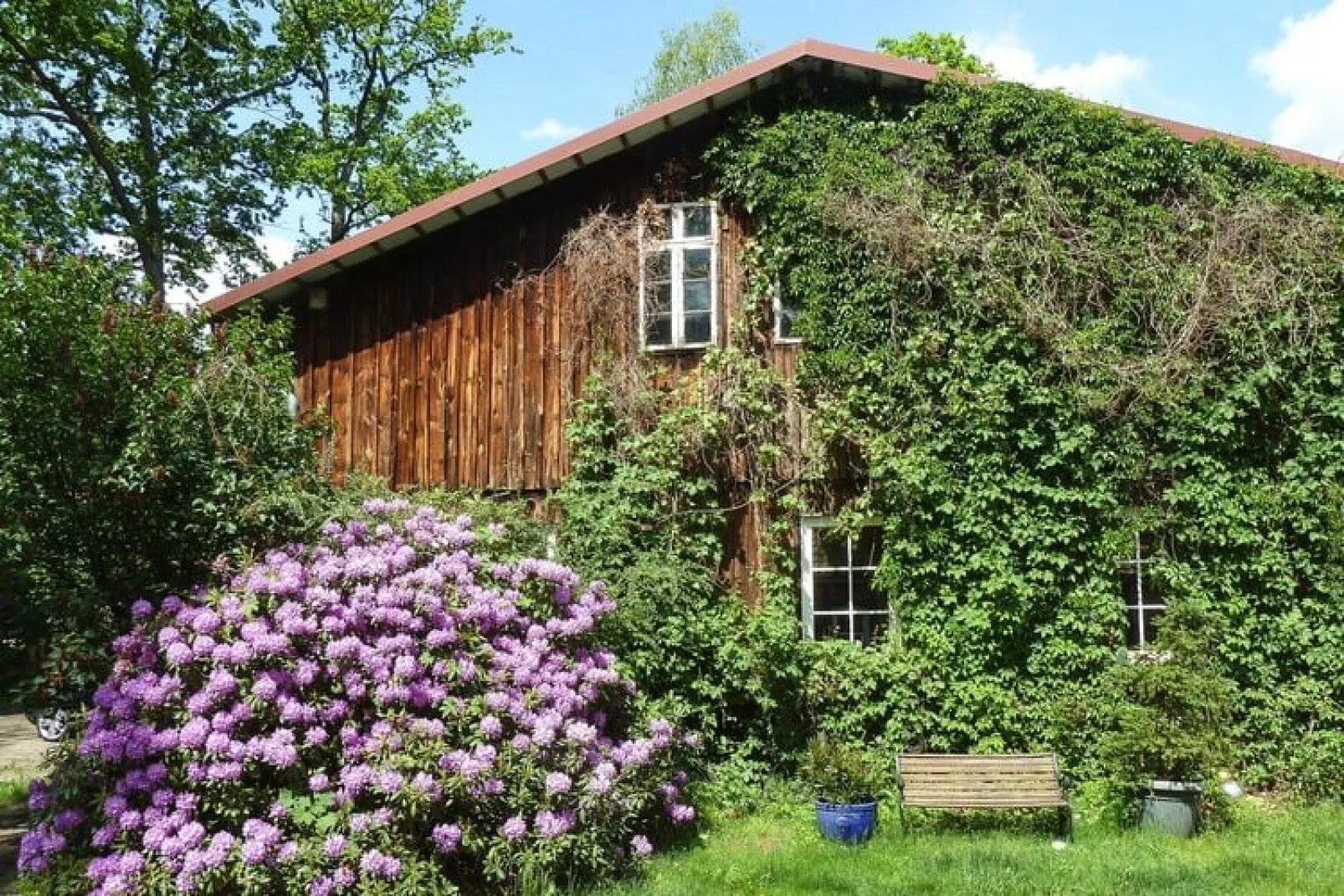 Appartement in een vakantieboerderij, Dorfmark-Buitenkant zomer