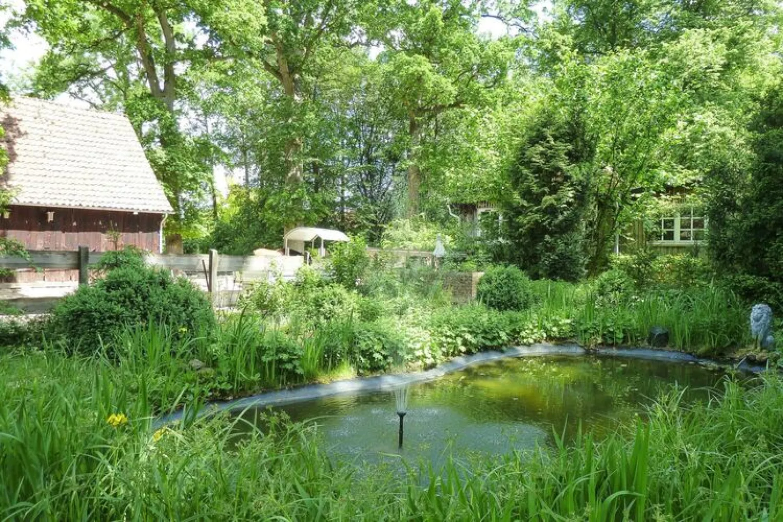 Appartement in een vakantieboerderij, Dorfmark-Tuinen zomer