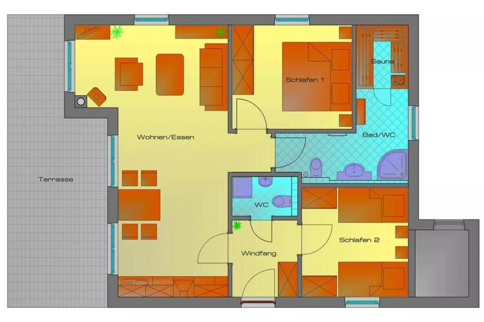 FH Seeschwalbe-Plattegrond