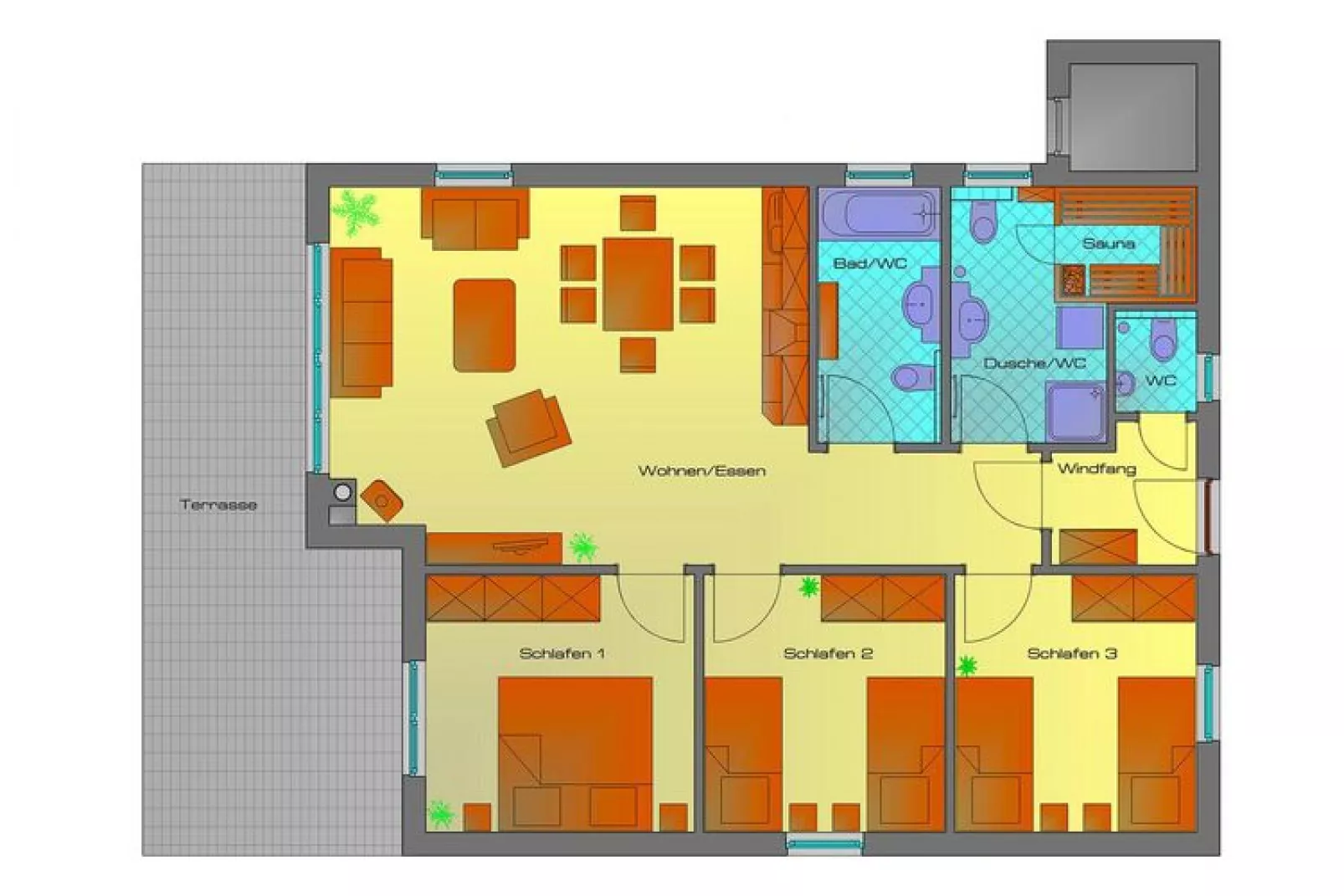 FH Korallenmöwe-Plattegrond