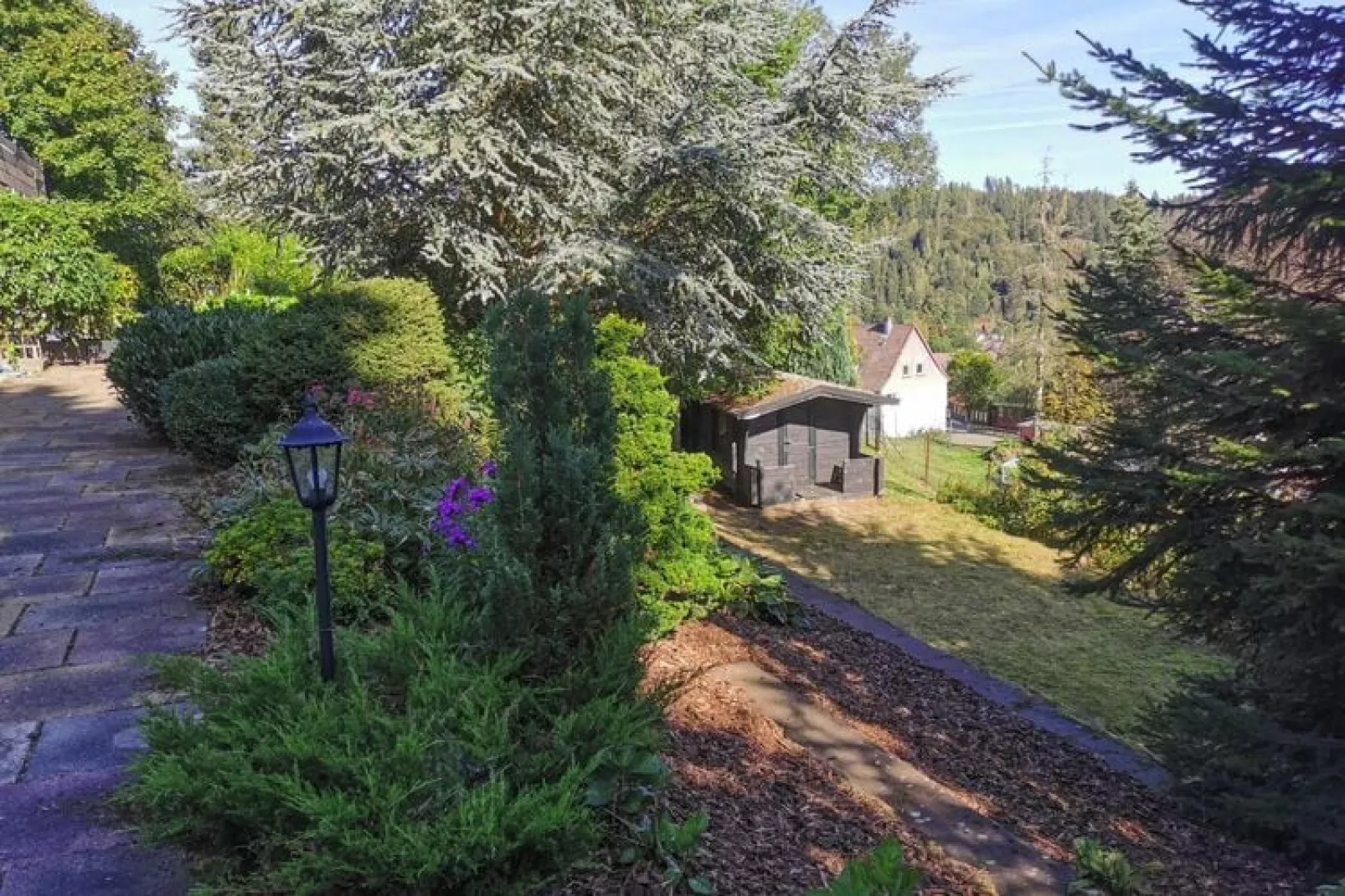 Kombination Bärenhütte  Hirschblick 10 Erw 2 Kinder-Tuinen zomer