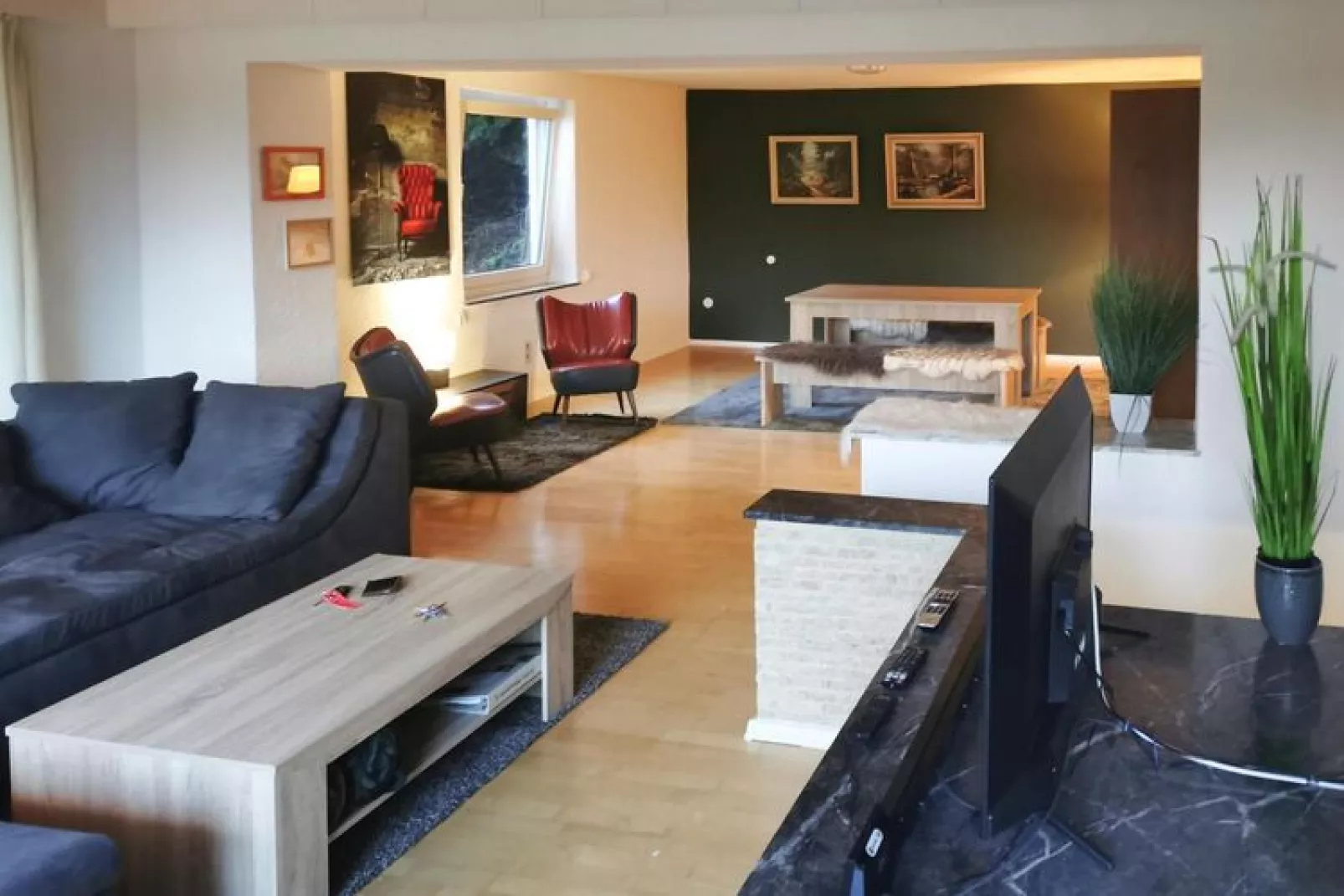 Kombination Bärenhütte  Hirschblick 10 Erw 2 Kinder-Woonkamer