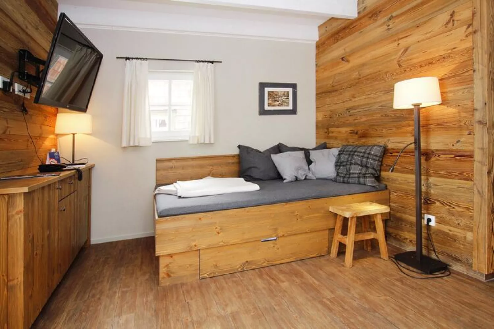 Ferienhaus Typ Premium Lodge best price 4 Personen-Woonkamer