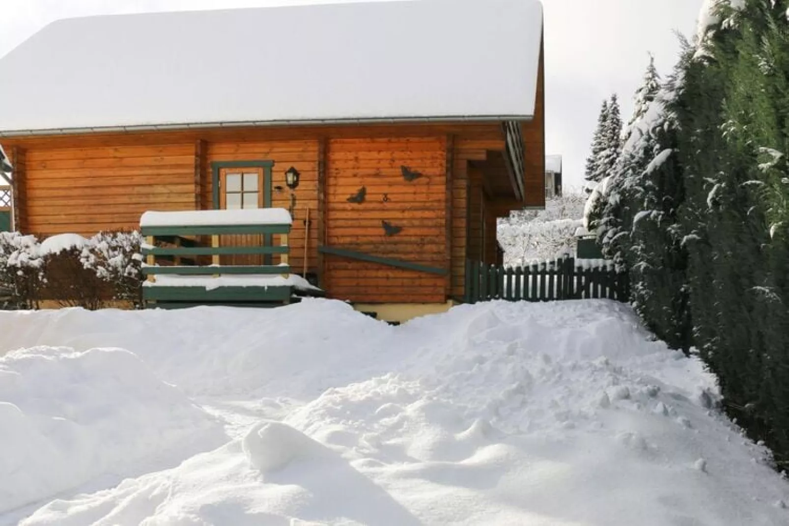 Blockhaus Nr 3 bis 2 Pers-Exterieur winter