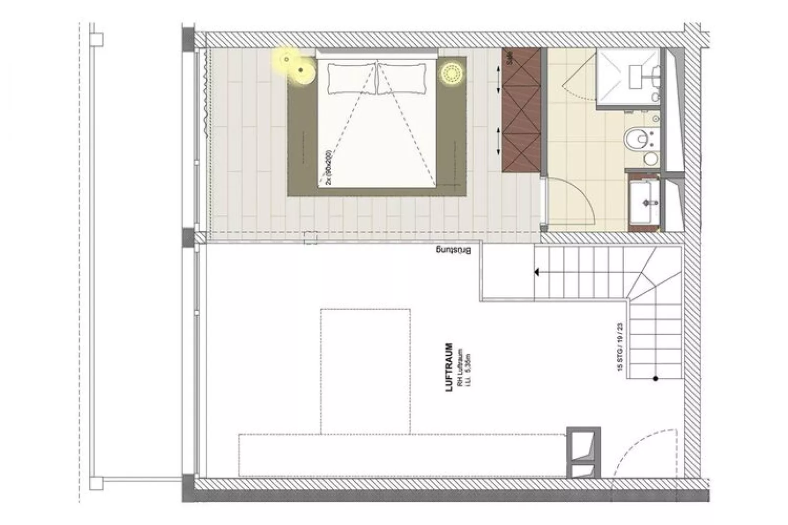 Apartments im MAREMÜRITZ Yachthafen Resort & Spa / Kompass Maisonette 70 qm-Plattegrond