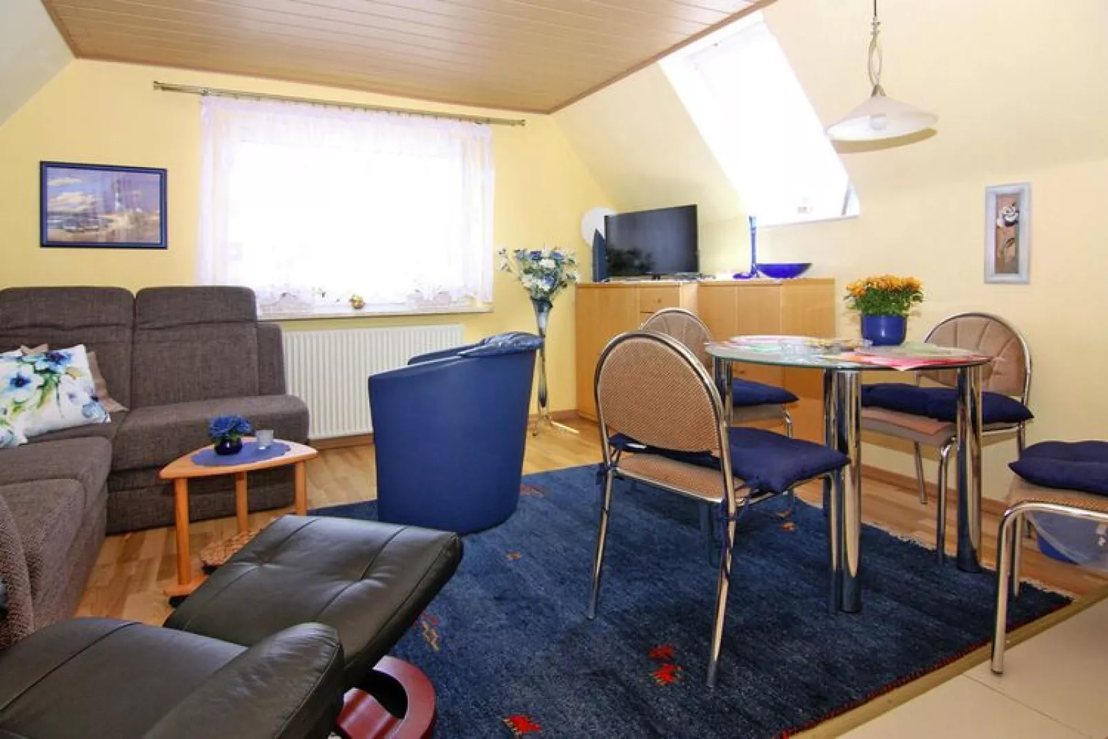 Apartments Stapel, Büsum-App.3 / 2 Raum App im OG, 40qm-Woonkamer