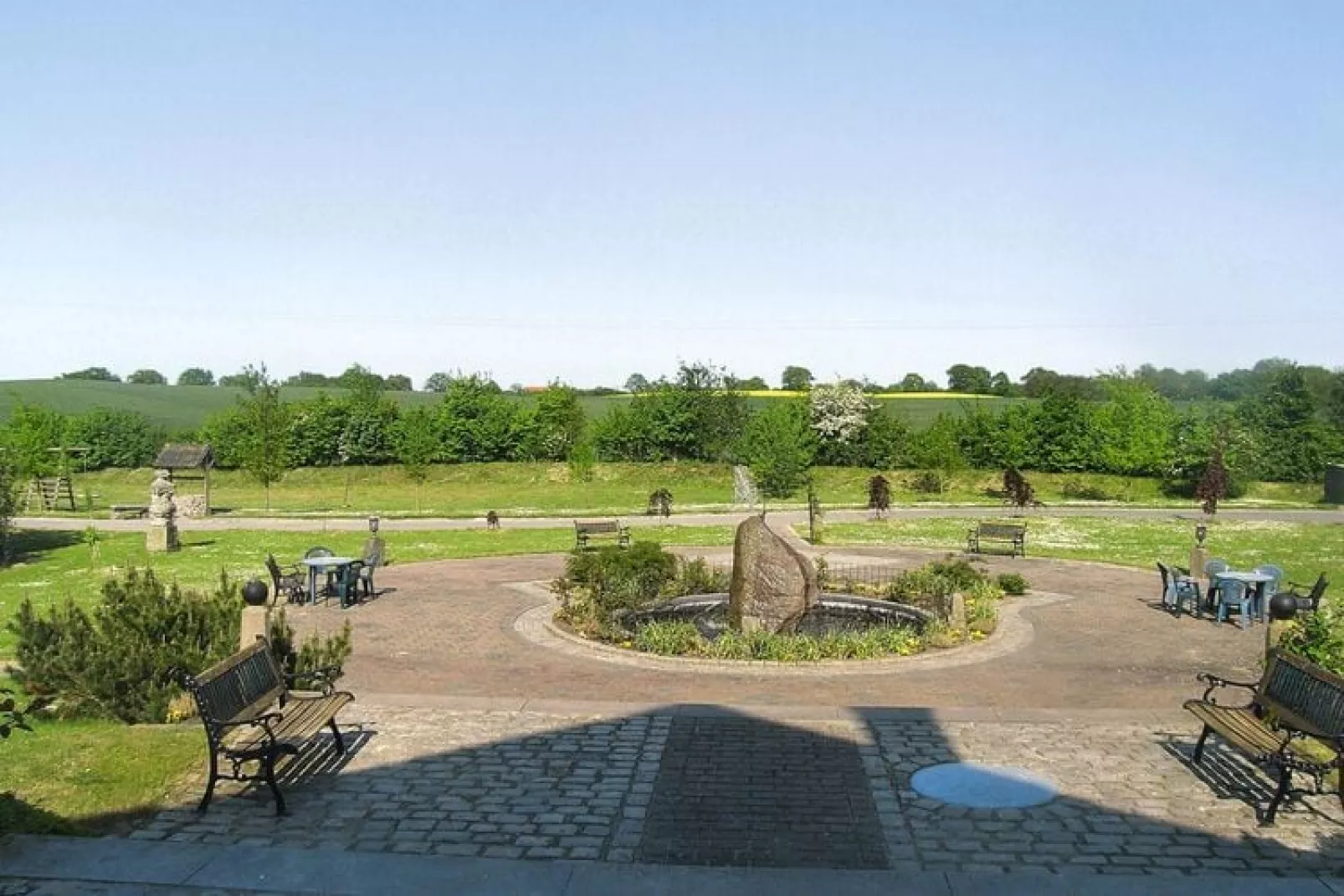 Holiday resort Wandhoff Gut Bundhorst Stolpe3-Raum DuscheWanne 100 qm 6 Pers Typ 5-Tuinen zomer